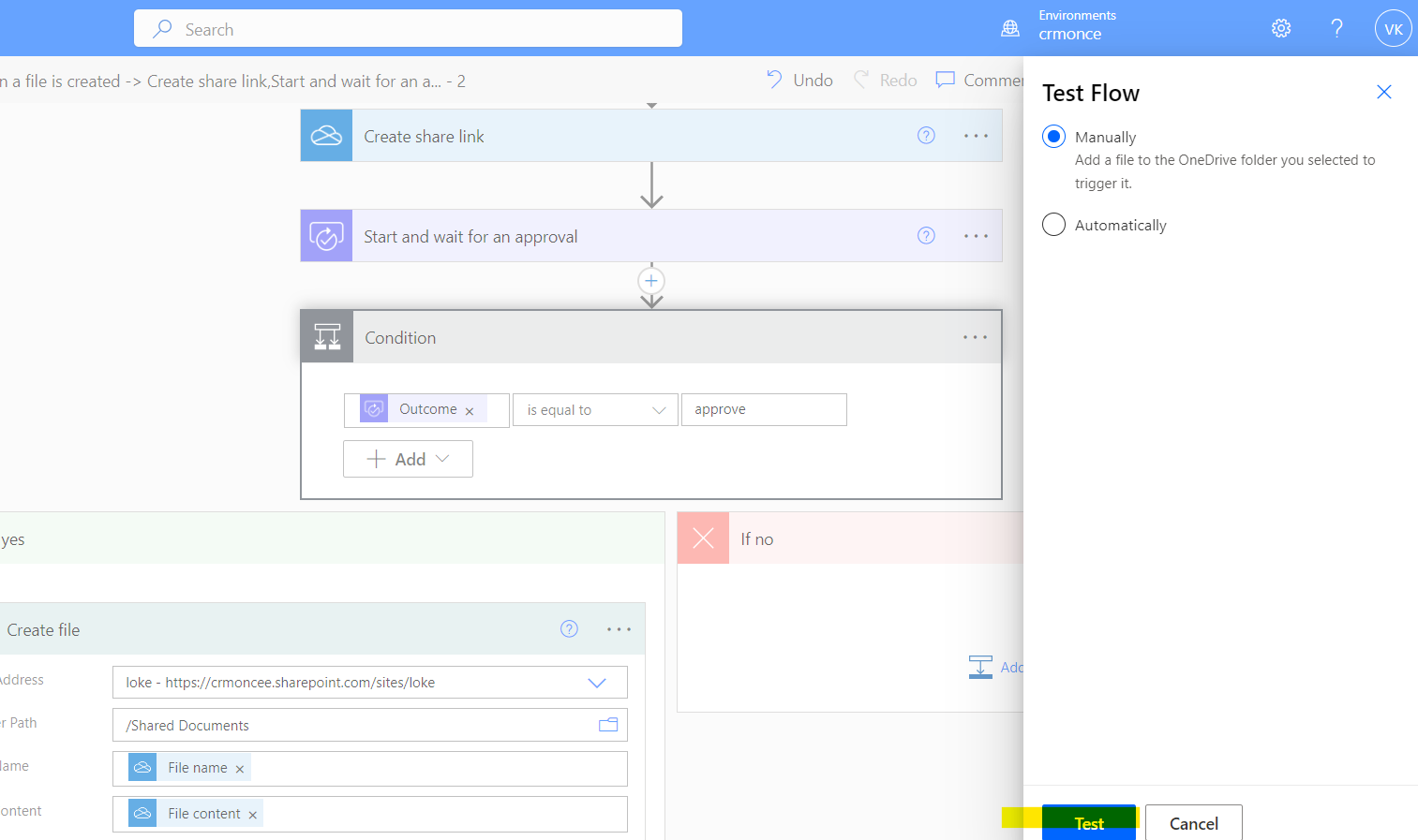 How To Move File From OneDrive To SharePoint Using Power Automate CRMONCE