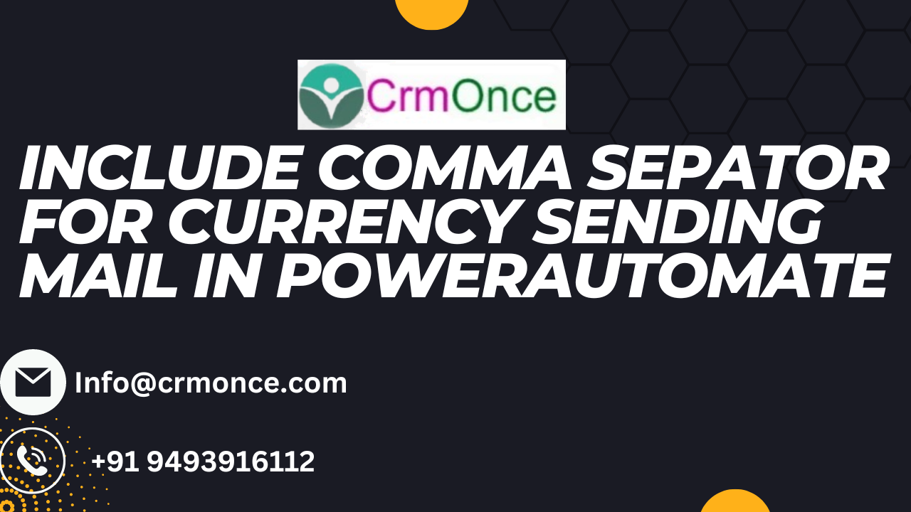 Include comma separator for currency when sending mail in Power Automate