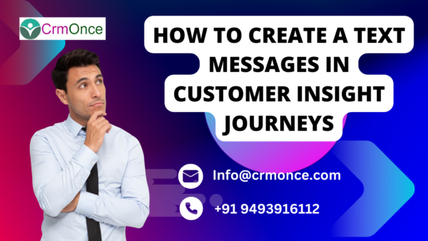 How To Create a Text messages in Customer Insight Journeys